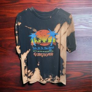 Bleeched QuickSilver Throwback Tee